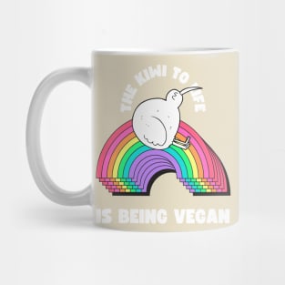 The Kiwi to Life is Being Vegan Pun Mug
